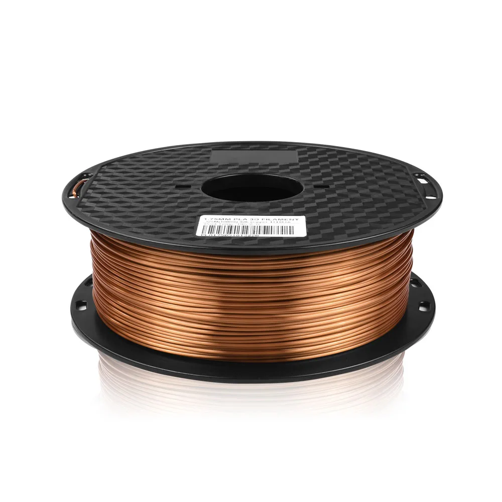 Silk copper Мраморный Цвет 3d принтер PLA Филамент 1,75 мм 1 кг каменная Текстура медь золото печатный материал для камня керамическая статуя творчества - Цвет: Silk copper