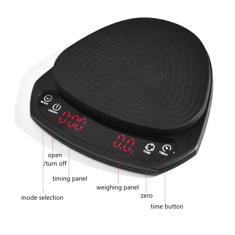 

Перезаряжаемые Кофе весы с таймером кг/2 кг/0,1g smart высокой точности залить капельная Кофеварка эспрессо весы инструменты Cocina