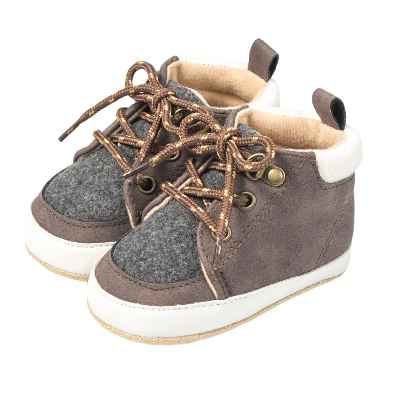 

Зимние кроссовки для младенцев, детская нескользящая обувь на мягкой подошве, обувь с высоким верхом на щиколотке для мальчиков и девочек, о...