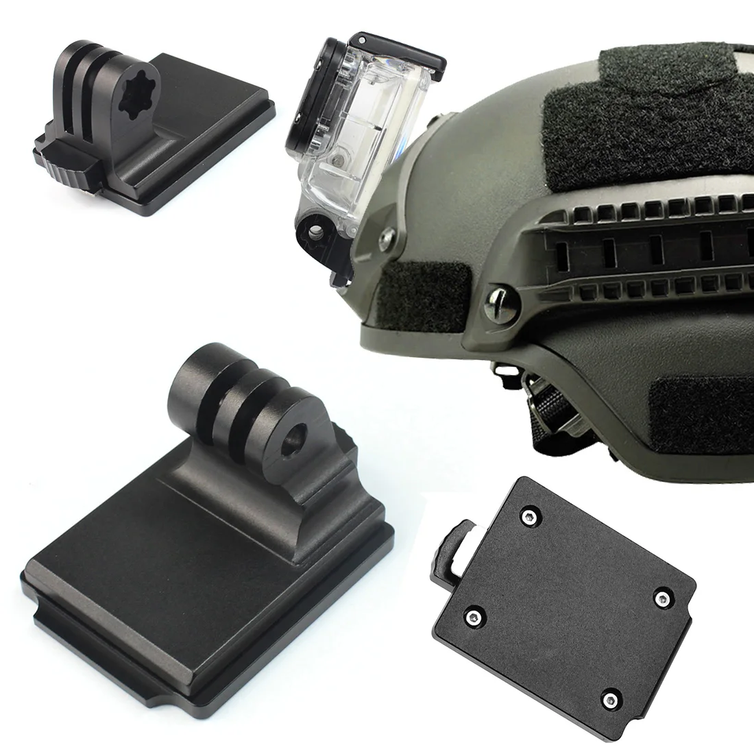 Алюминиевый крепежный шлем F06678 для GOPRO Hero 1 2 3 + 4 4Session 5 Session и крепление NVG|mount helmet|for