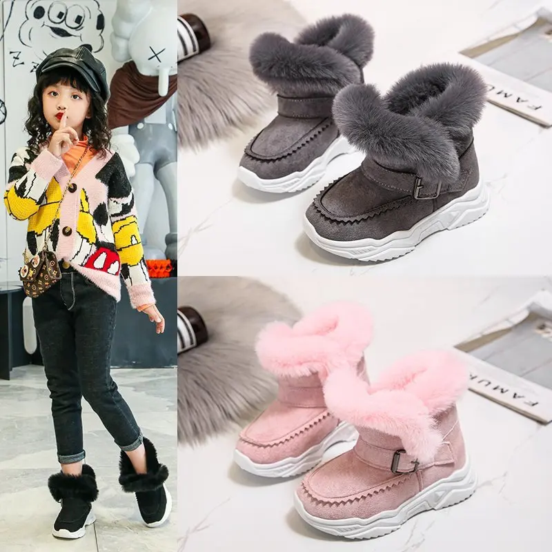 Непромокаемые сапоги Детские 2020 теплая Модная куртка на осень и зиму широкий для мальчиков из флока Теплый