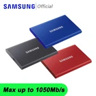Внешний твердотельный накопитель Samsung, портативный SSD 1 ТБ, жесткие диски NVME 500 Гб Type C USB 3,2 Gen2, внешний твердотельный накопитель, SSD для ноутбука