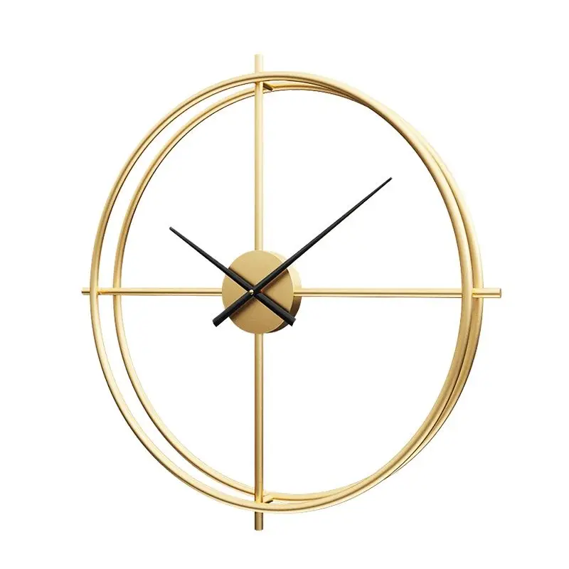 Металлические большие настенные часы для домашнего декора креативные гостиной