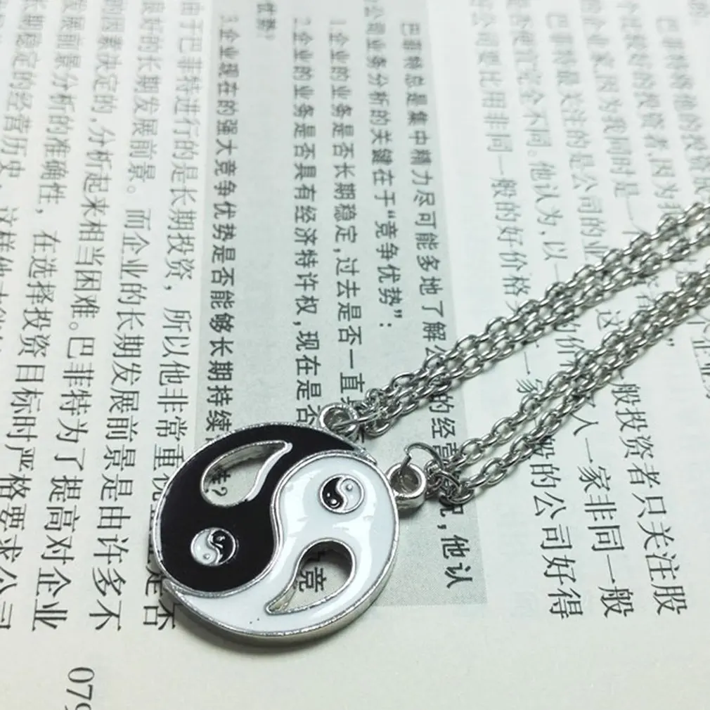 Подвеска для лучших друзей ожерелье Yin Yang Tai Chi сплетенный Набор вышивания