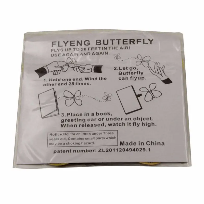 5 шт. волшебная бабочка lesioантистресс летающая карточка игрушка с пустыми руками