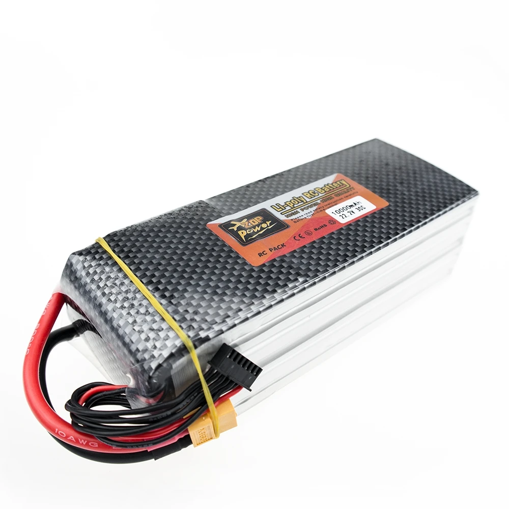 22 2 в 6s ZOP Lipo батарея 10000 мАч 30C max 35C Xpower XT60 T разъем для радиоуправляемого дрона