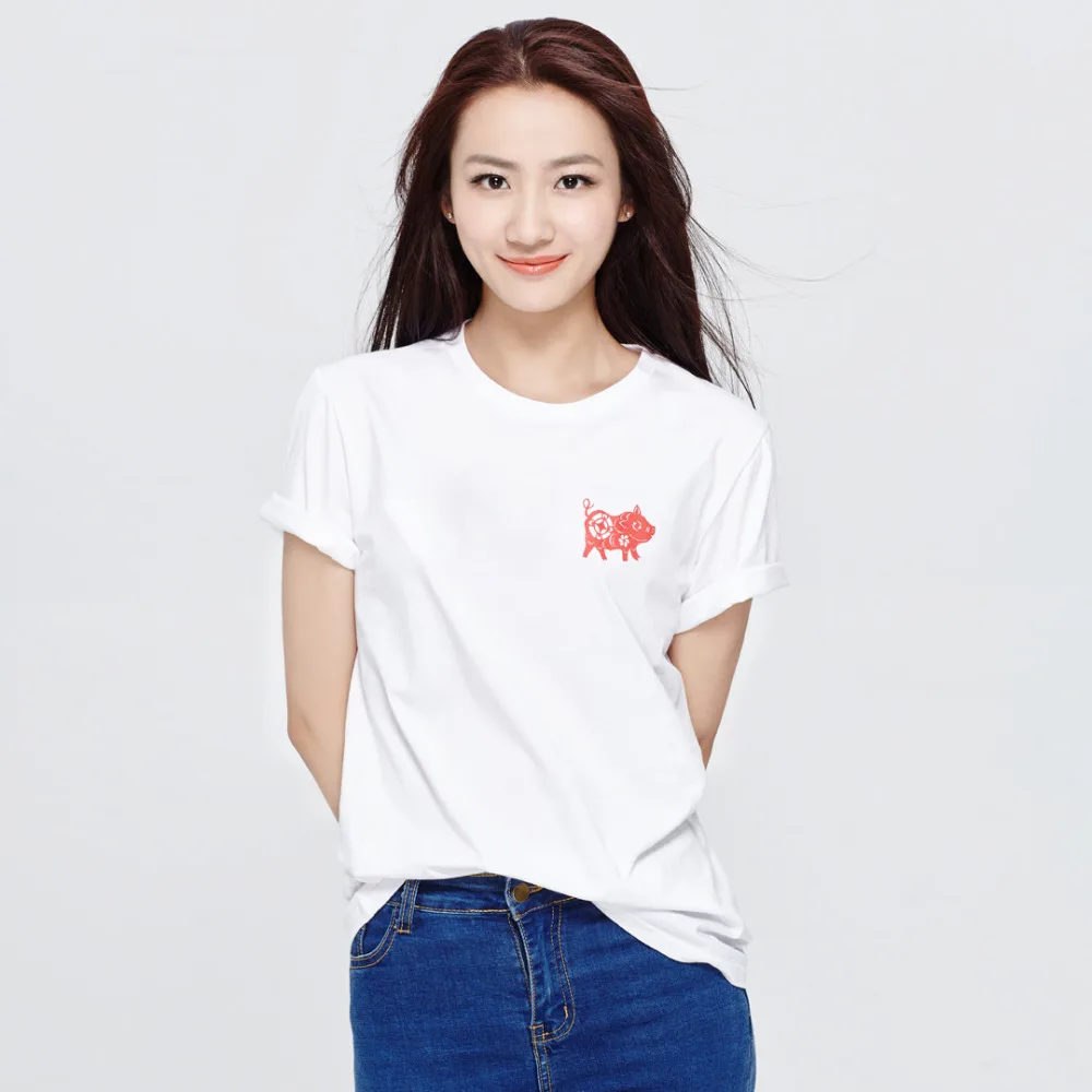 Youpin однотонная хлопковая удобная модная рубашка с коротким рукавом в виде милой