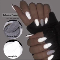 disco reflective nail powder dust nails uv polish glitter holographic nail art decoration accessories supplies