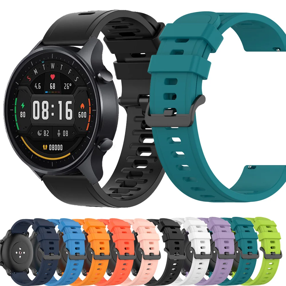 

Ремешок силиконовый для Xiaomi MI Watch, цветной быстросъемный браслет для спортивных часов Amazfit GTR 2 2E, 22 мм