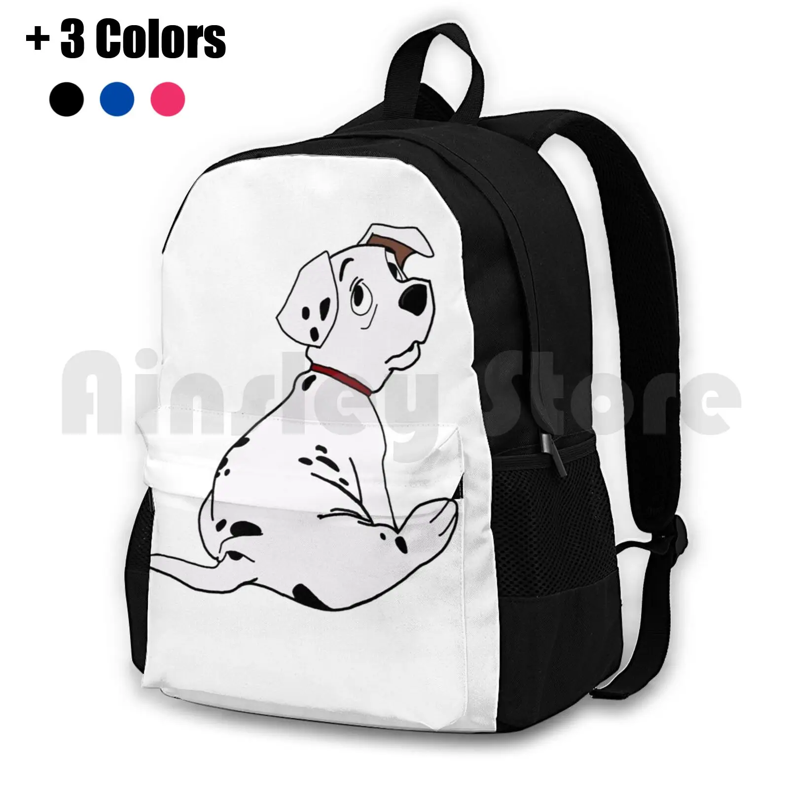 101 Dalmatians : Rolly Outdoor Hiking Backpack Riding Climbing Sports Bag 101 Dalmatians Dalmatian Anime Drawing Dog Fat Hungry