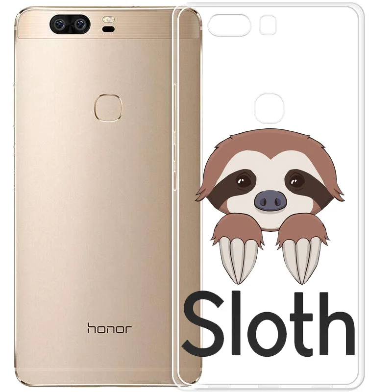 Ленивец милые Животные Мягкий силиконовый прозрачный Печатный чехол для