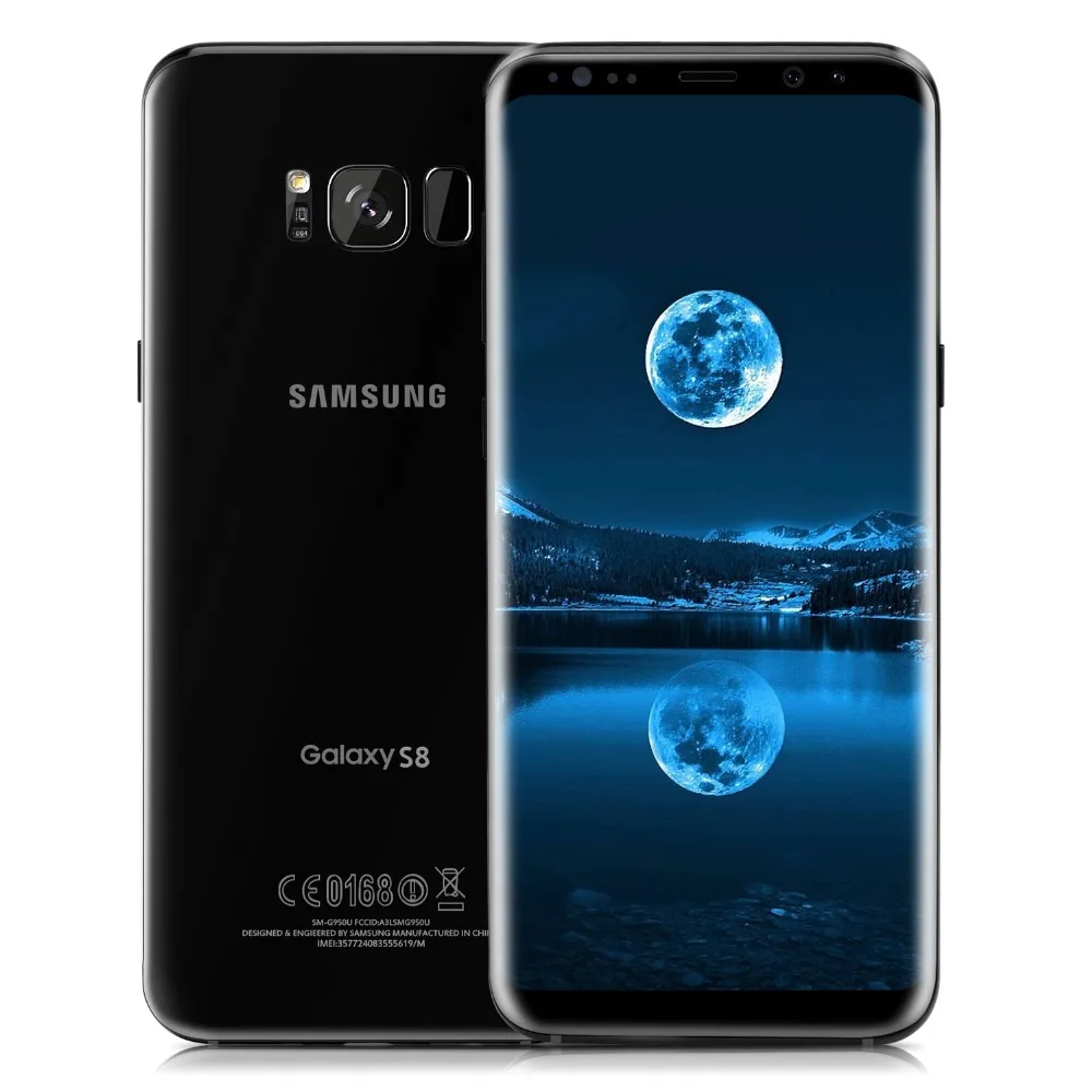 Мобильный телефон samsung Galaxy S8 Duos G950FD с двумя sim-картами, 4 ГБ, 64 ГБ, Восьмиядерный процессор Exynos 8895, 5,8 дюймов, NFC, 4G, Android