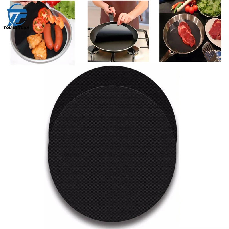 16 5 ~ 40 см Коврик для барбекю многоразовая антипригарная Подложка сковороды лист
