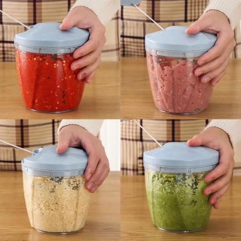 

Hand Pull Fruit Vegetable Salad Mixer Safe Easy To Operate Multifunction Manual Mincer Home Kitchen Accessories Food Processor