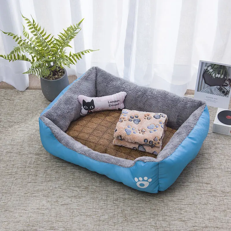 

Super Soft Pet Bed Dog Bed Pet Bed For Dog Kennel Dog Cat Winter Warm Sleeping Bag Long Puppy Cushion Kennel Cat Sofa Bed House