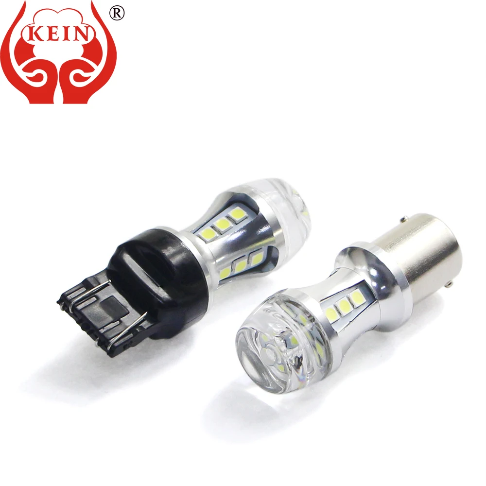 KEIN 2 шт. T20 BAY15D P21/5W BA15S Светодиодная лампа 1156 1157 7440 W21W 7443 светильник для автомобиля
