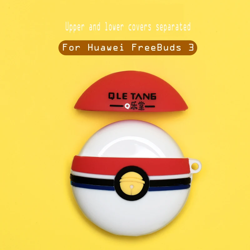 Чехол для наушников s для huawei FreeBuds 3 Чехол мультяшный 3D Мягкий силиконовый Противоскользящий защитный чехол