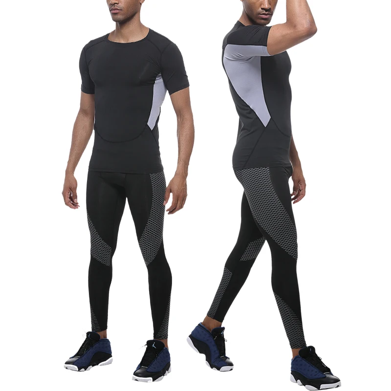 2019 UABRAV Леггинсы для бега девять точек компрессионные тренировочные брюки