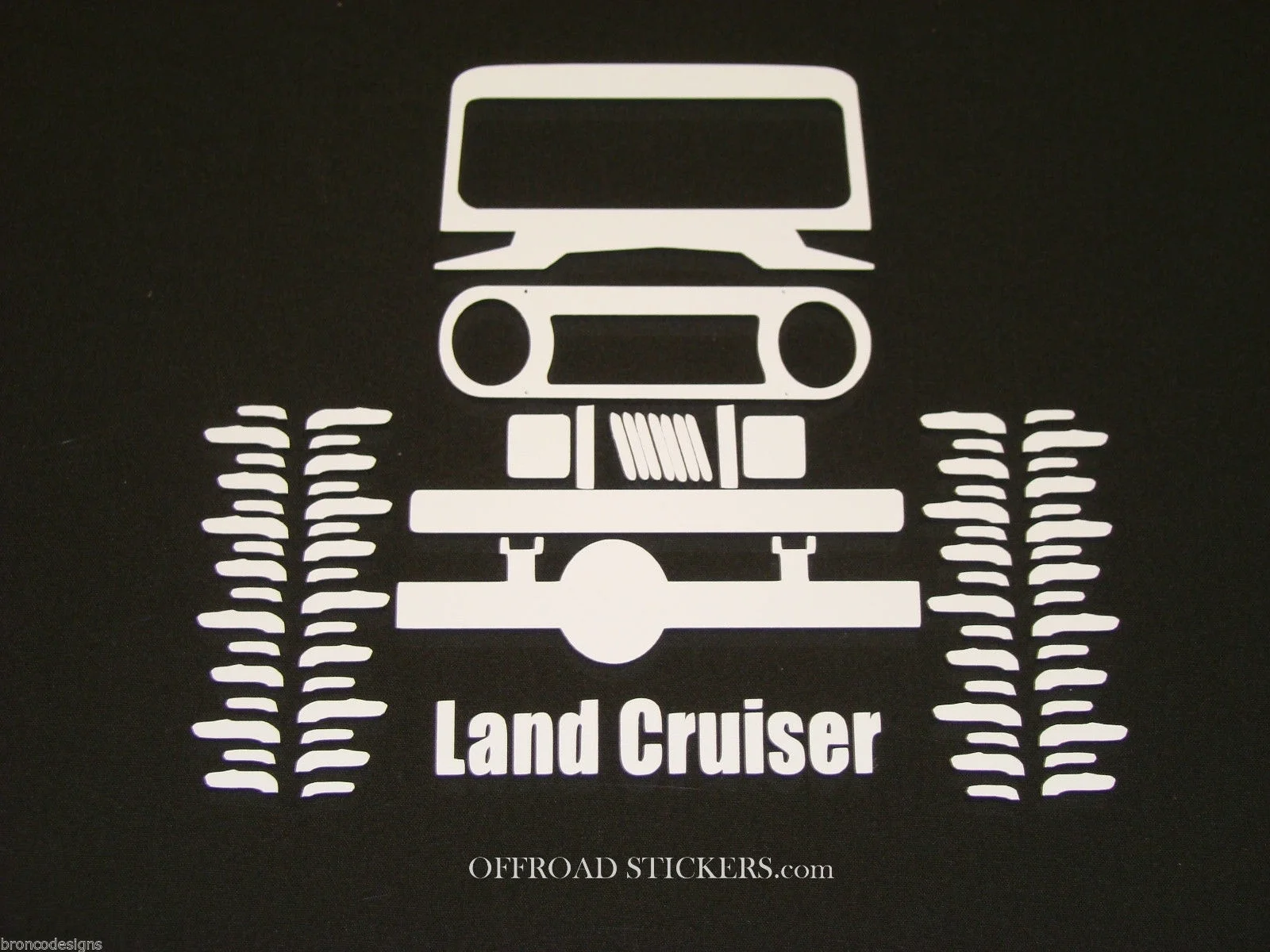Для x2 Toyota Land Cruiser FJ40 80 Crawler _ наклейка|Наклейки на автомобиль| |