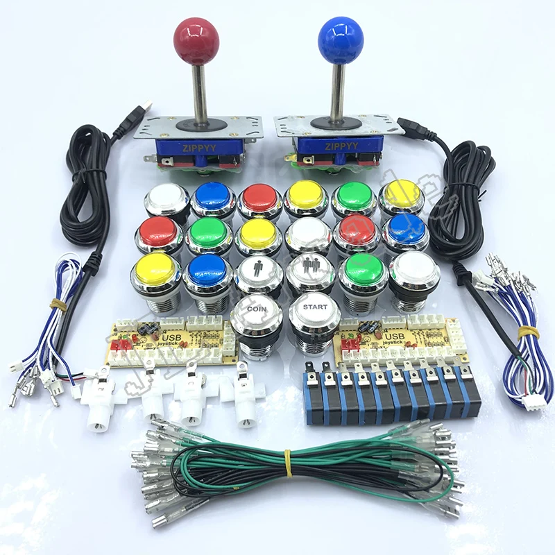 Аркадные кнопки jostick аркадный шкаф с нулевой задержкой набор сделай сам для 5 В