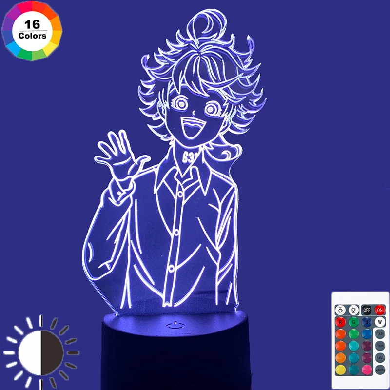 Обещанный логотип Neverland 3D светодиодный Ночник светильник для домашнего декора