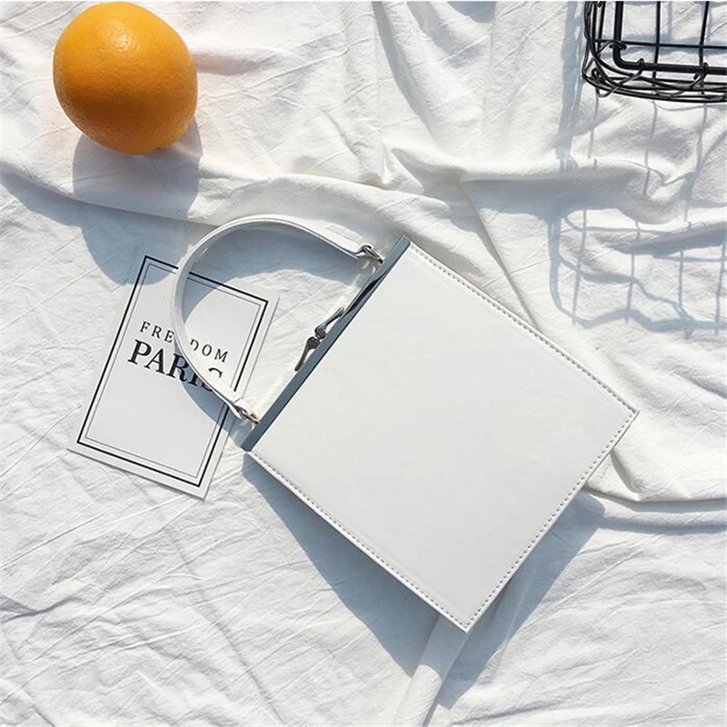 Женская вечерняя сумка Colorfulyou однотонная из искусственной кожи с металлическим