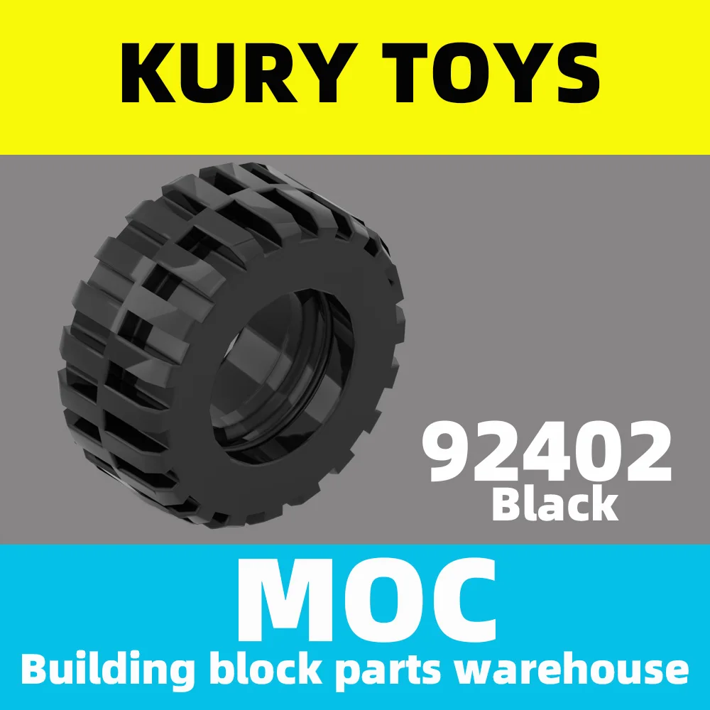 Kury Toys DIY MOC для 92402 100 шт. строительных блоков, детали для шин 30,4x14, офсетная протекторная лента вокруг центра протектора для игрушечного кирпи...