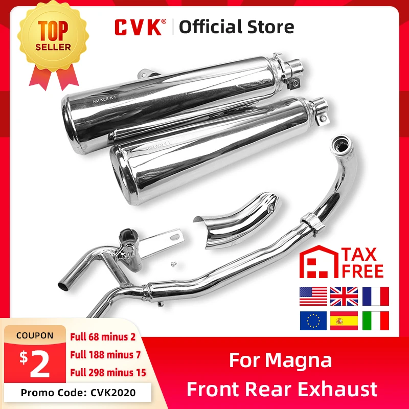 CVK нержавеющая сталь мотоциклы Передняя выхлопная труба коллектор для Honda magna |