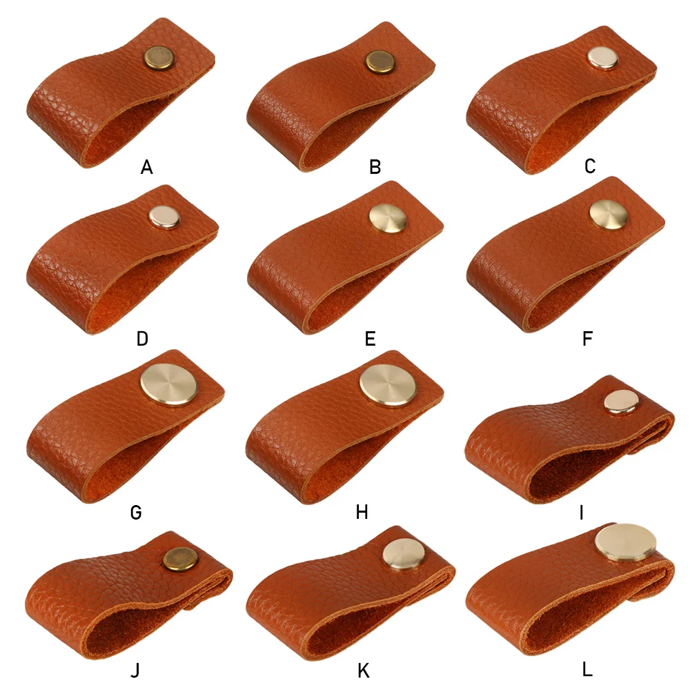 Ручки для ящиков и дверей в скандинавском стиле итальянские кожаные ручки из