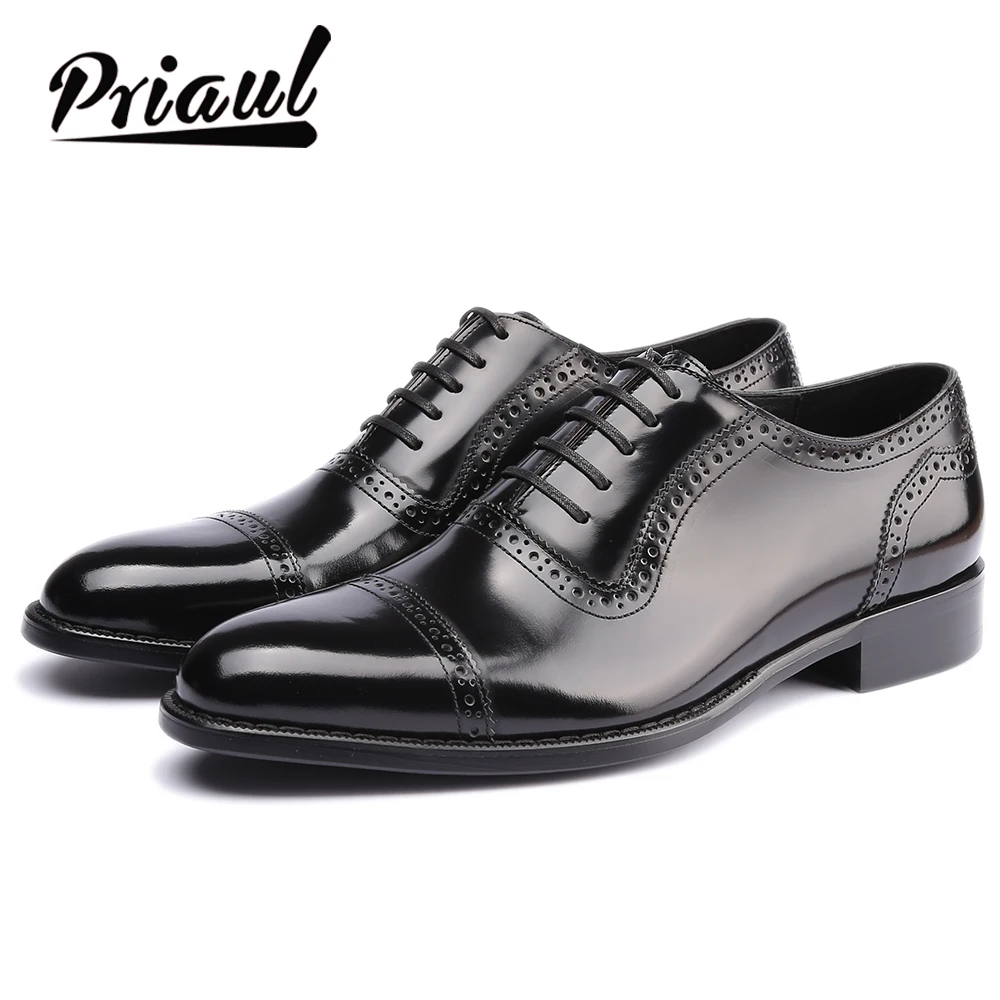 Мужские кожаные туфли оксфорды из натуральной кожи под заказ модные офисные для
