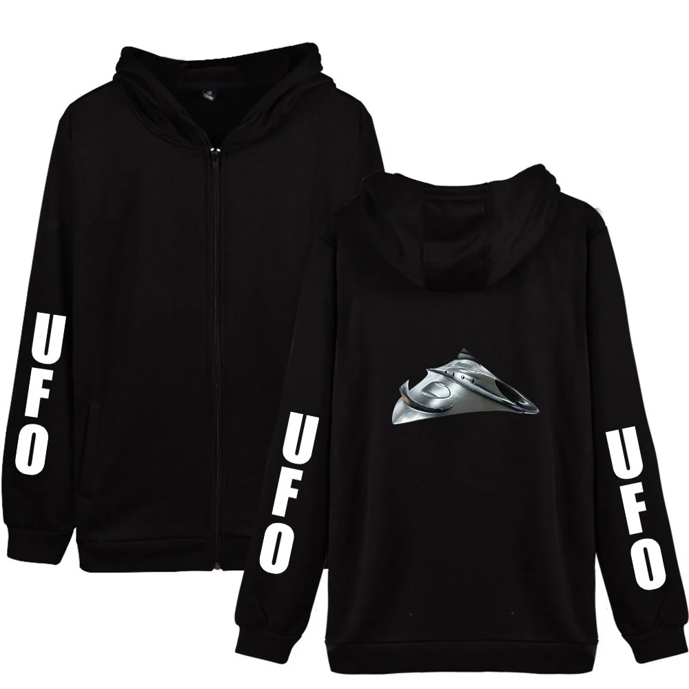 

UFO Fashion Hoodies Zippers 2D Print Women Men