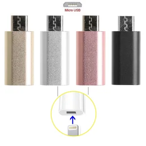 8-Pin Lightning Female To Micro USB Male Adapter Converter For Android Phone