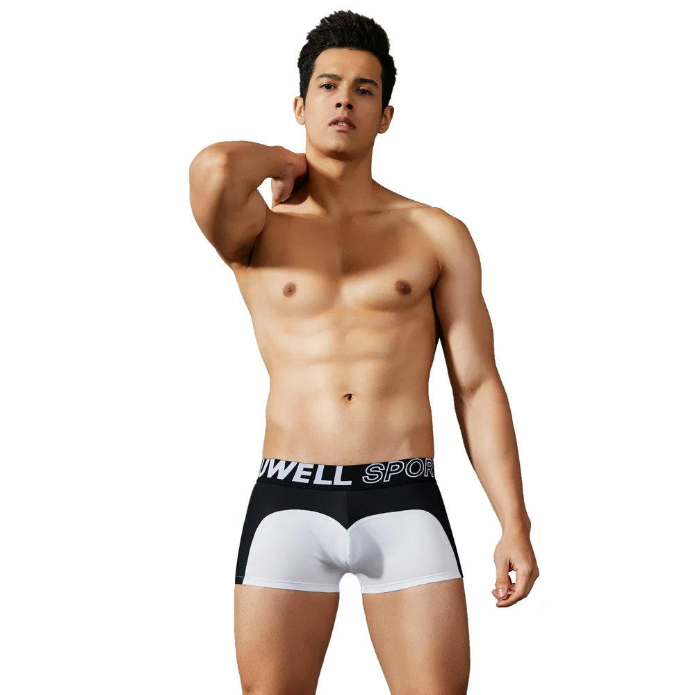 Мужское нижнее белье TAUWELL модные облегающие Лоскутные хлопковые дышащие