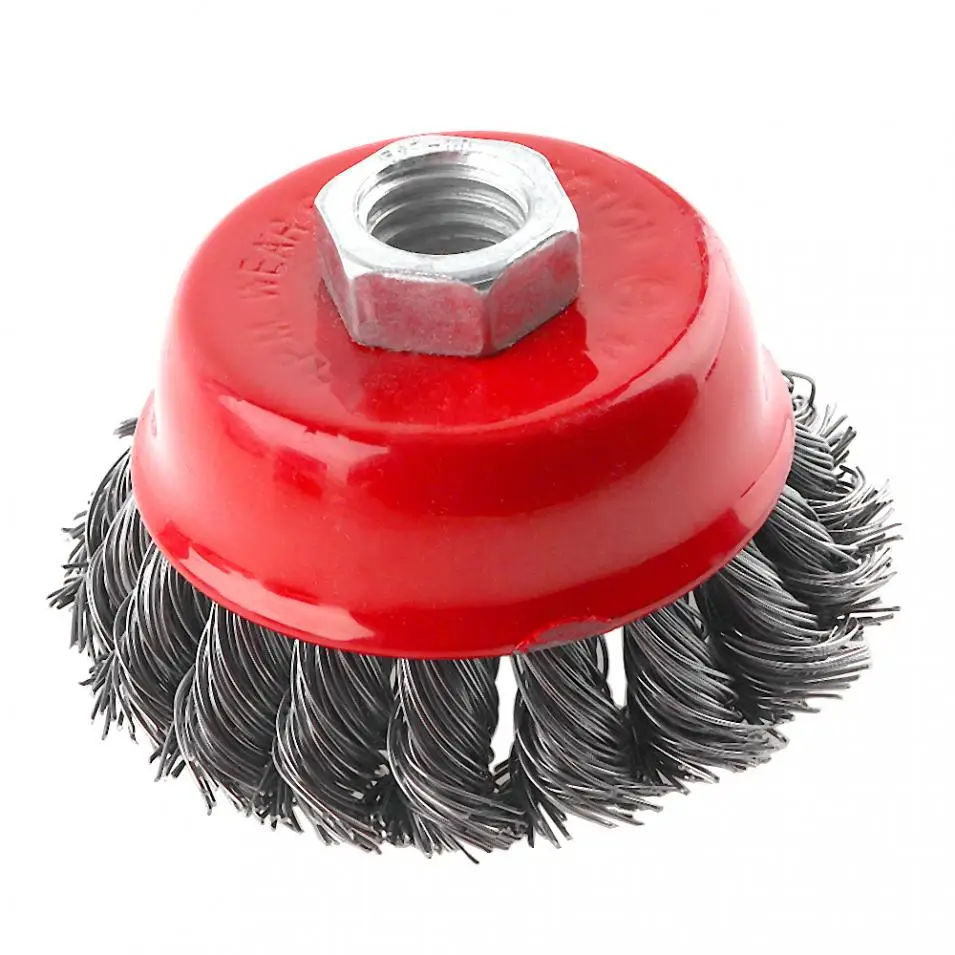 2 шт 3 дюймовая проволочная чаша для полировки набор кистей с 15 мм отверстием