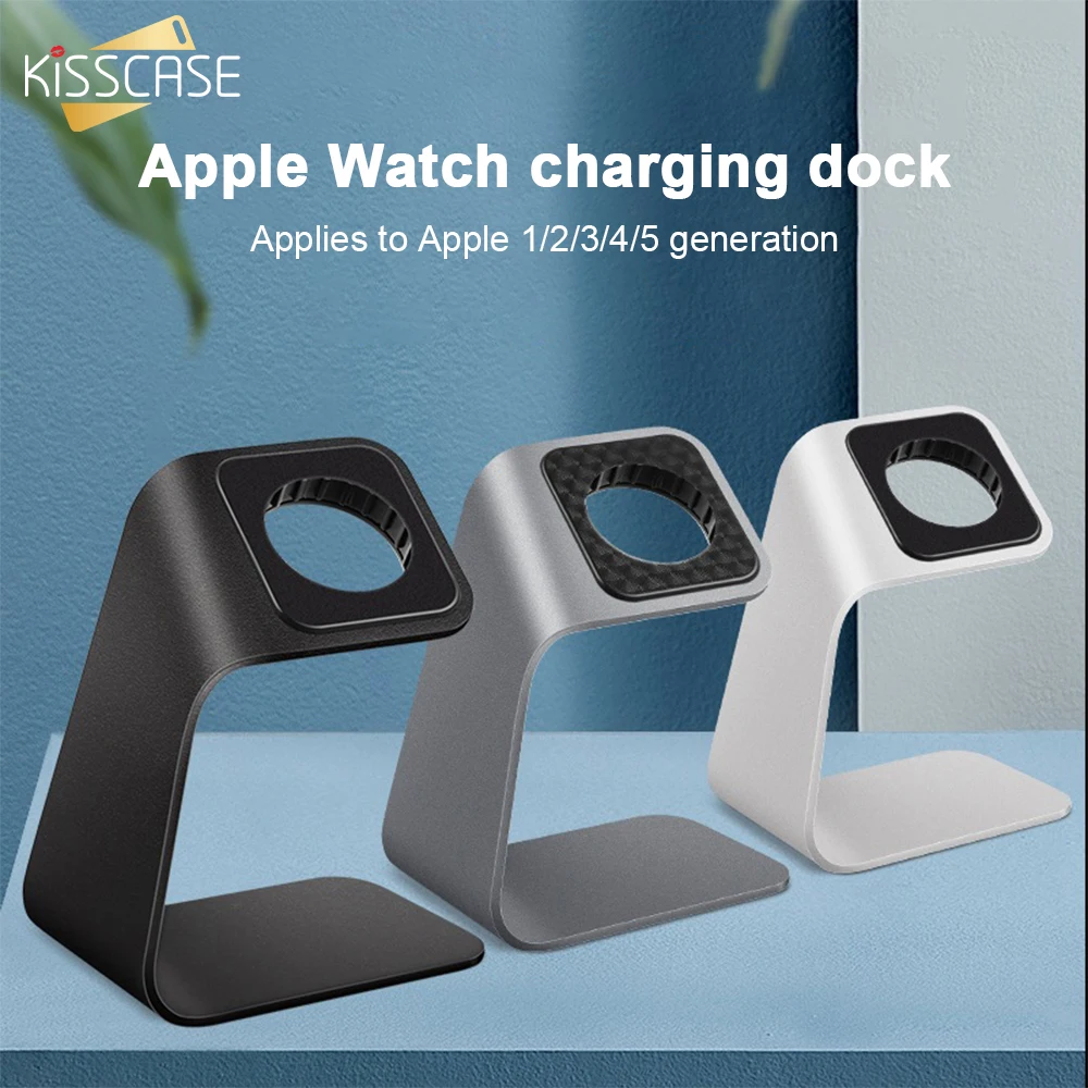 

KISSCASE Aluminum Alloy Charging Stand for Apple Watch Desktop Charging Stand Suitable for Apple Watch Desktop Charging Stand