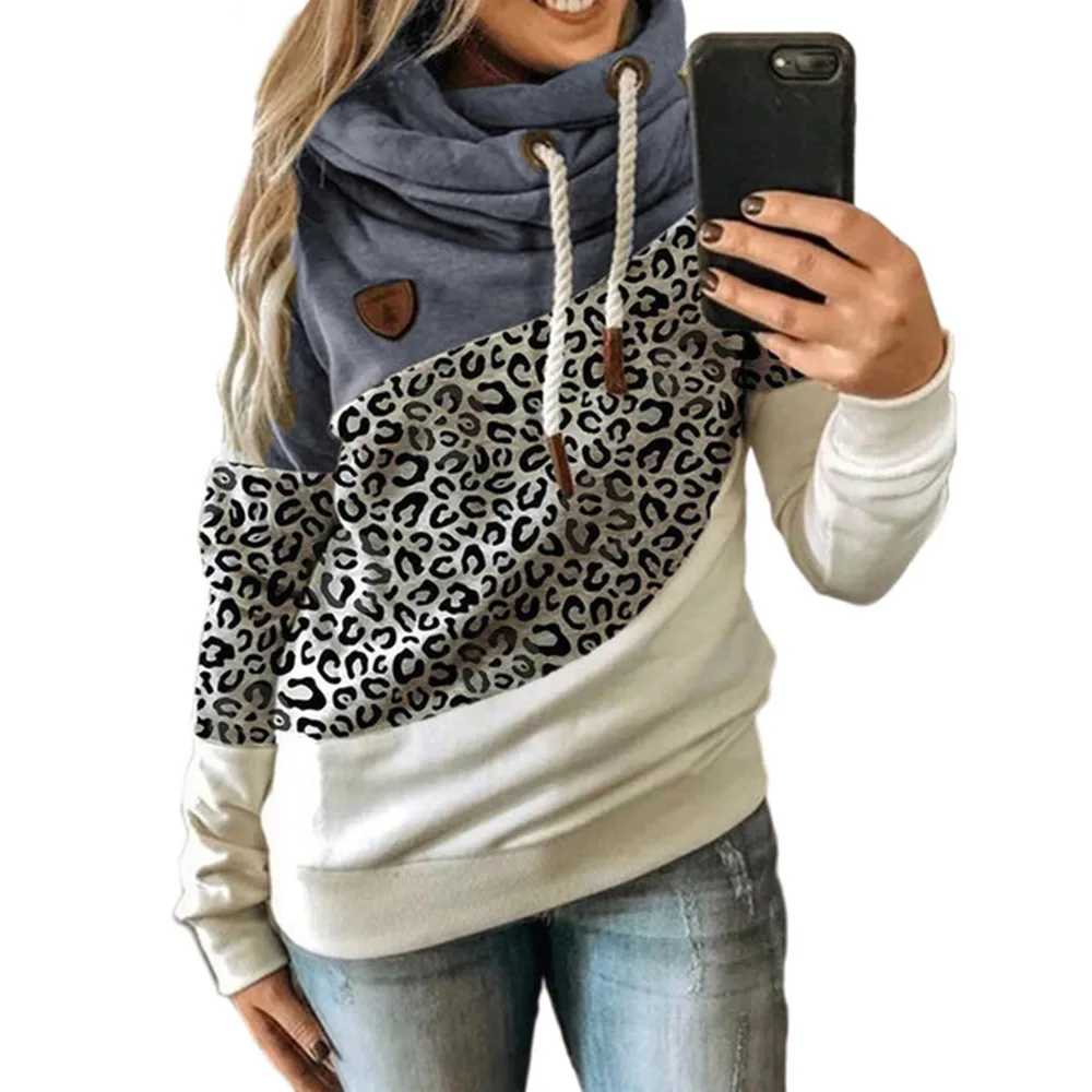 2021 Autumn And Winter New Hoodies Fashion Casual Patchwork Full Sweatshirt Women Cotton Fleece Pullovers Women'S Clothing Bts | Женская
