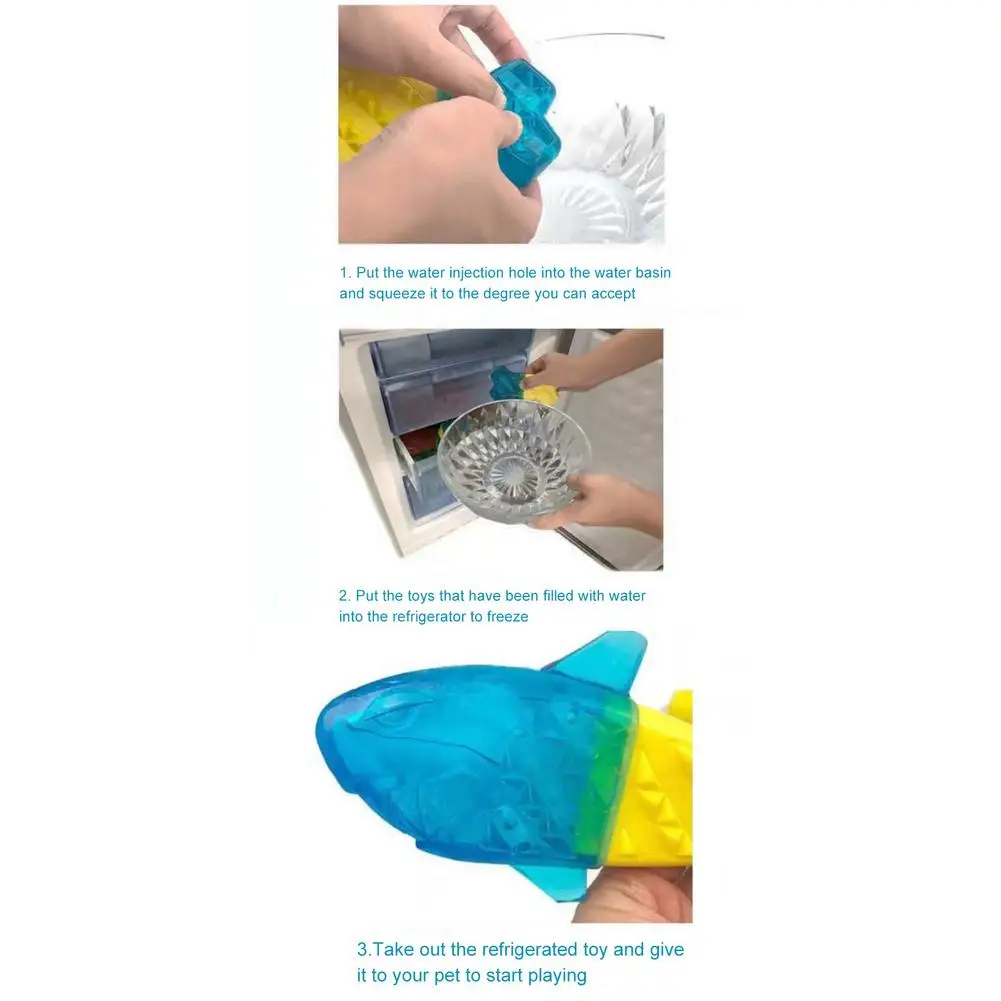 Summer Cooling Dog Toys Pet Toy Molar Bone Filled With Water Frozen Bite-Resistant Supplies |