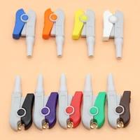 welded 9colors electrode assembly clip accessories for ecg ekg eeg emg cable44 519mm experiment clip connector