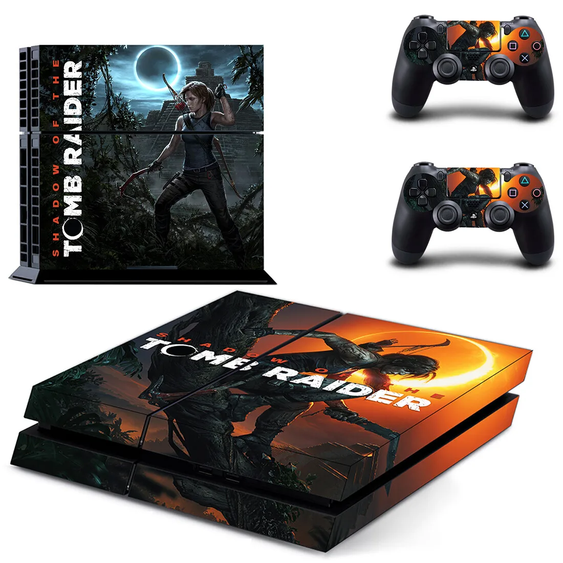 Tomb Raider PS4 Stickers Play station 4 Skin Sticker Decals For PlayStation 4 PS4 Console & Controller Skins Vinyl