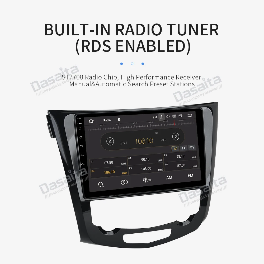 10," ips Android 9,0 Автомобильный мультимедийный плеер для Nissan X-Trail Qashqai автомобиль радио gps 8-ядра, 4 Гб Ram, TDA7850