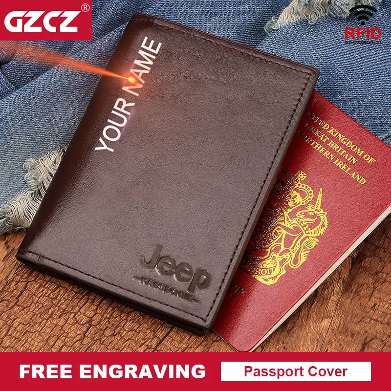 

Обложка для паспорта RFID Мужская, многофункциональная, из натуральной кожи, тонкий, для удостоверения личности, банковских карт, путешествий