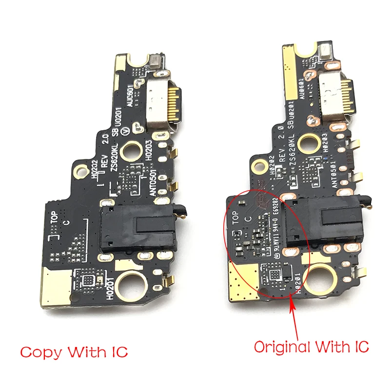 

USB Charging Port Charger Board Flex Cable For ASUS ZenFone 5Z ZS620KLUSB Dock Plug Connector With Microphone