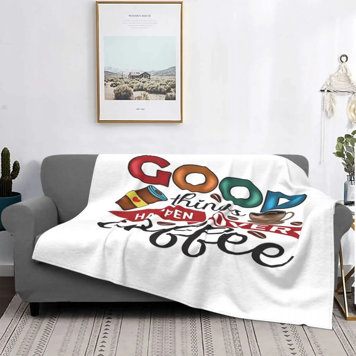 

Manta de café a cuadros para cama, colcha de muselina, edredón