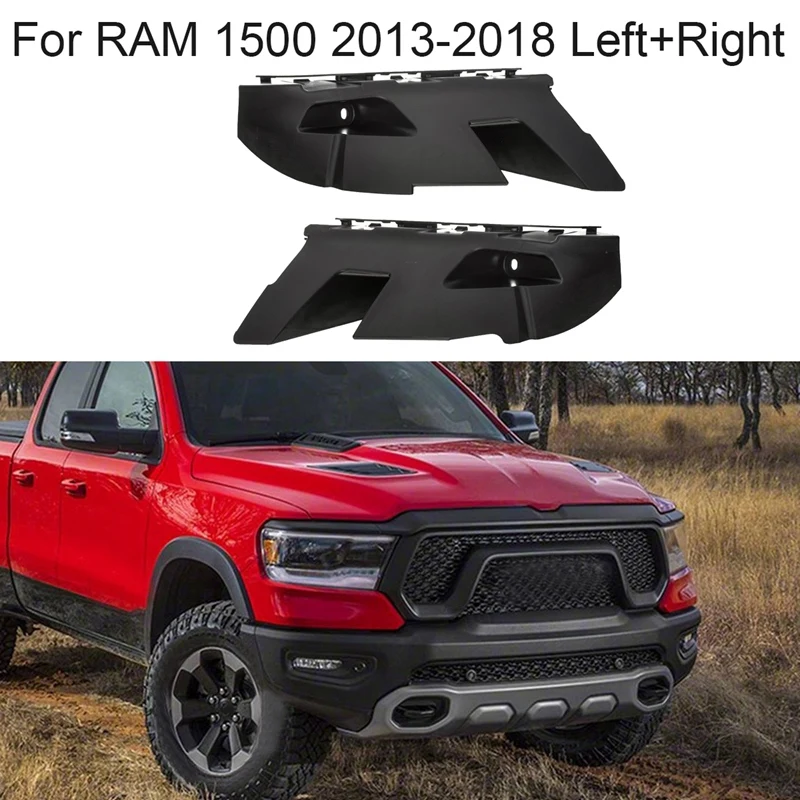 

Front Bumper Left & Right Side Bracket Retainer Outer Support for 2013-2018 Dodge Ram 1500 68104944AD 68104945AE