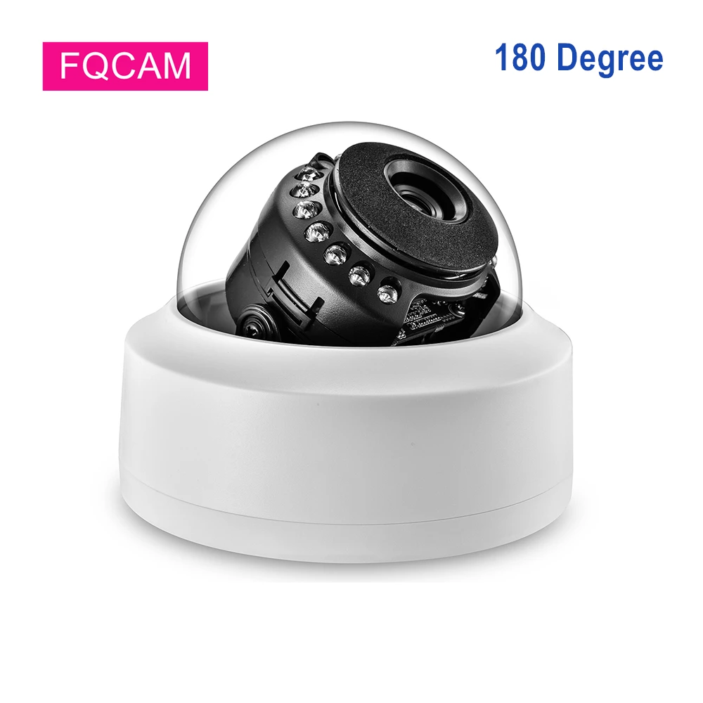 

5.0 Megapixel Video Surveillance IP Fisheye Camera Vandalproof 1.7mm 180 Degree Fish Eye Wide Angle ONVIF POE IP Security Camera