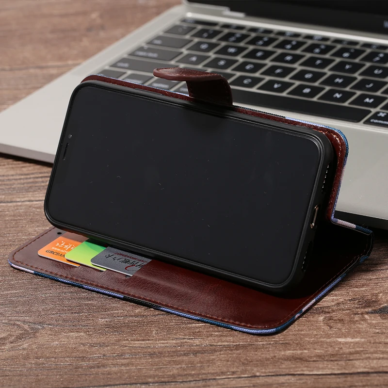 Камуфляжный кожаный чехол-бумажник армейского зеленого цвета для iPhone 6 6S 7 8 Plus iphone