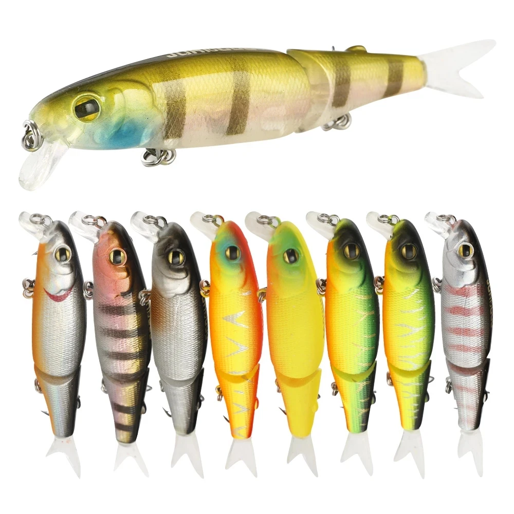 Жесткая рыболовная приманка 88 мм 8 г в виде гольяна искусственная плавать воблеры