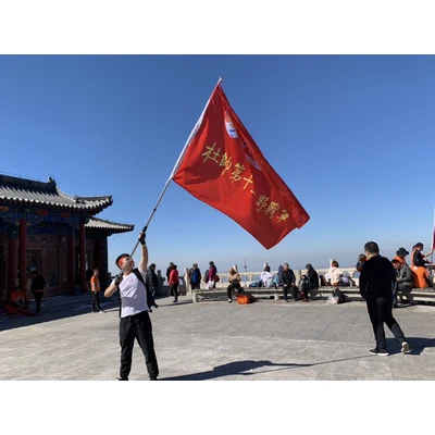 Телескопический большой 2 м ручной флагшток для групповой или командной