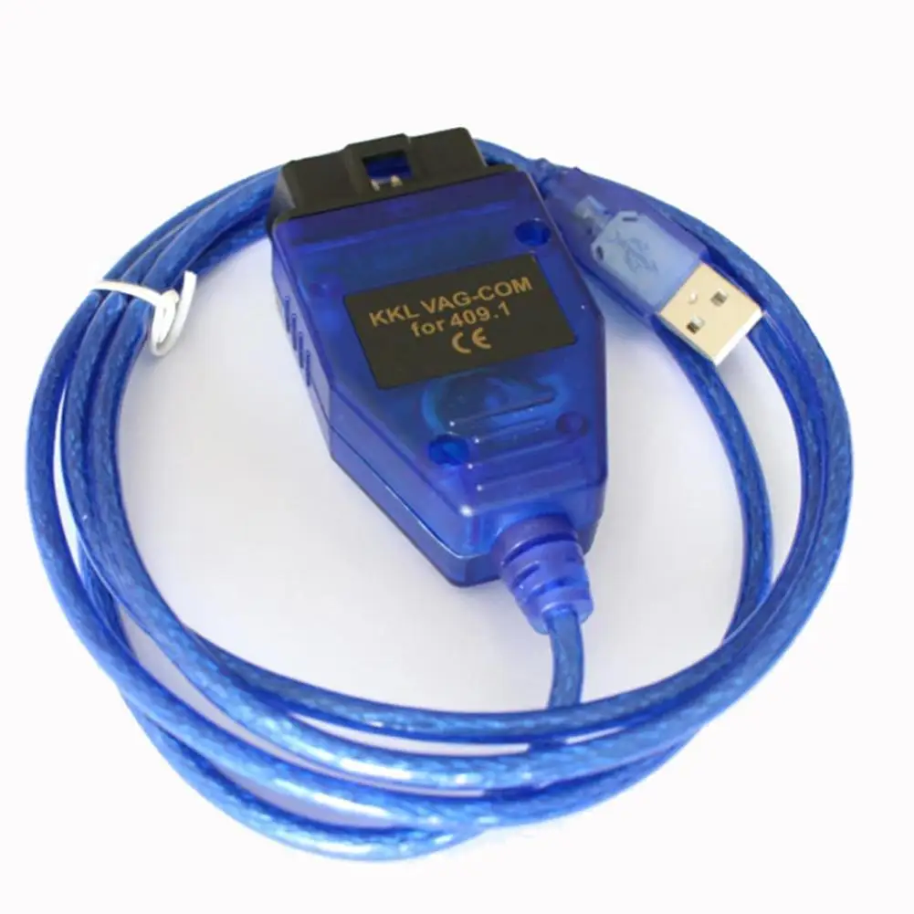 Car USB Vag-Com Interface Cable KKL VAG-COM 409.1 OBD2 II OBD Diagnostic Scanner Auto Aux | Автомобили и мотоциклы