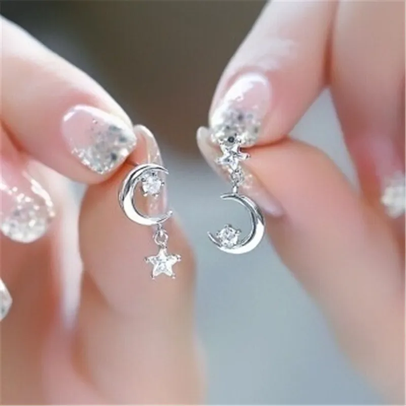 Blaike простой лунный свет серьги подвески в форме звезды для Для женщин Изысканный